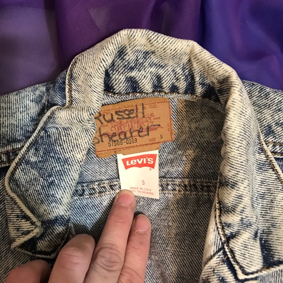 Vintage 80’s Levi’s Acid Wash Denim Jacket - Picture 3 of 5